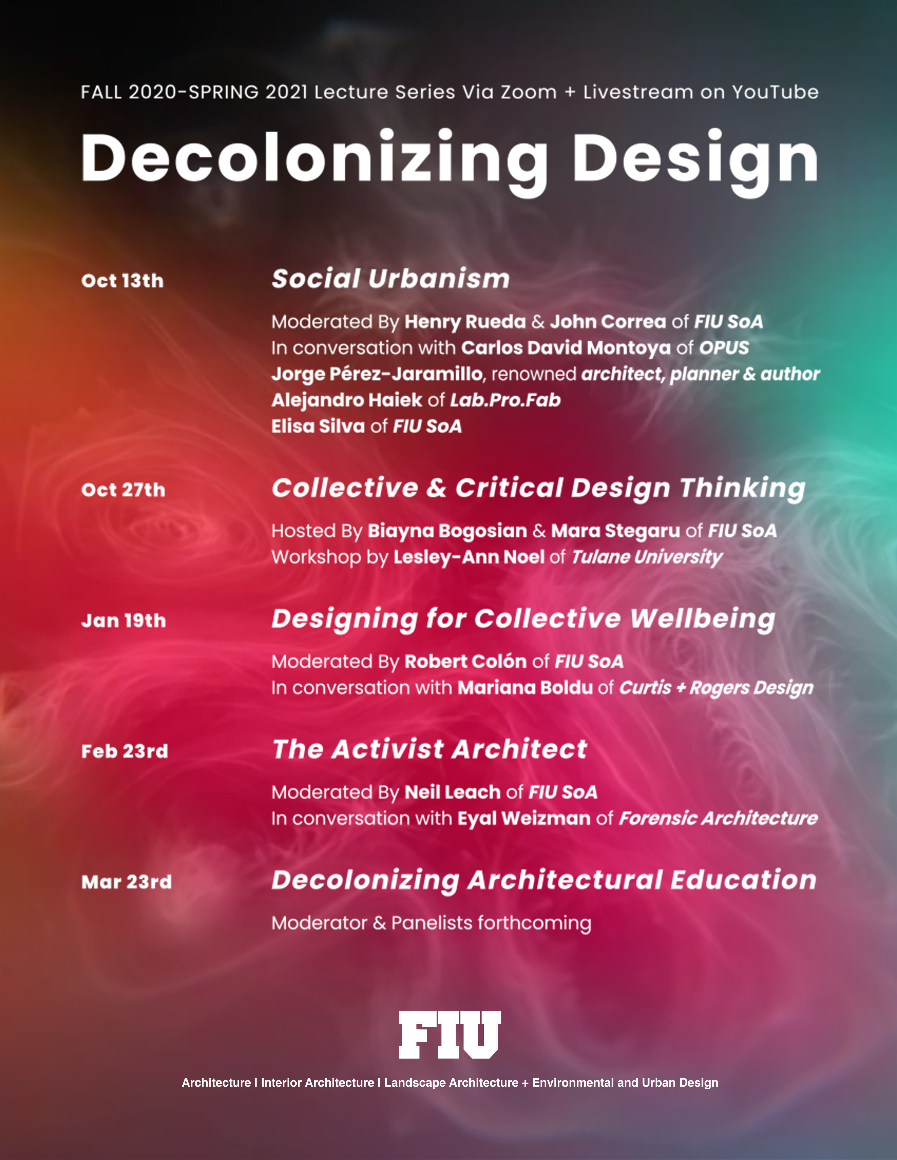 FIU SoA LectureSeries20 21 Still Poster