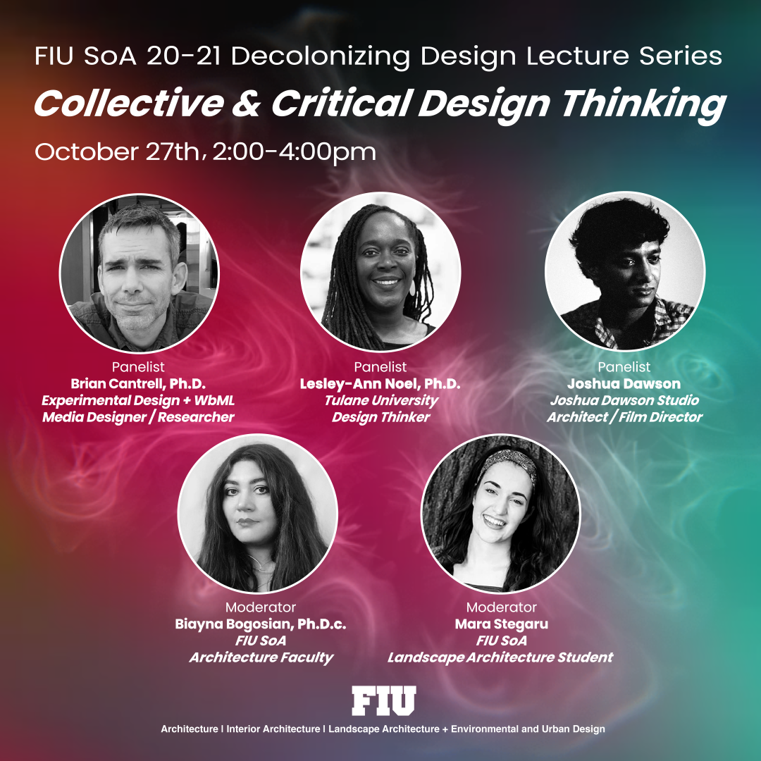 PosterFinal FIU SoA LectureSeries20 21 Collective Critical Design Thinking