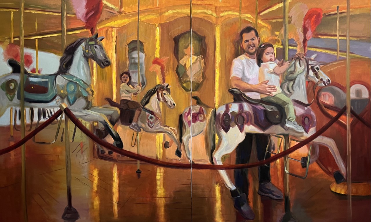 Ordonez Carousel Oil on canvas 80X120