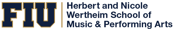 Herbert and Nicole Wertheim School of Music & Performing Arts Logo