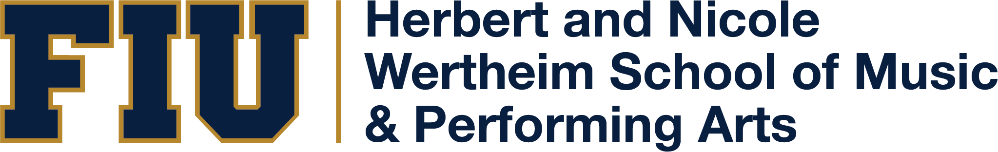 Herbert and Nicole Wertheim School of Music & Performing Arts Logo