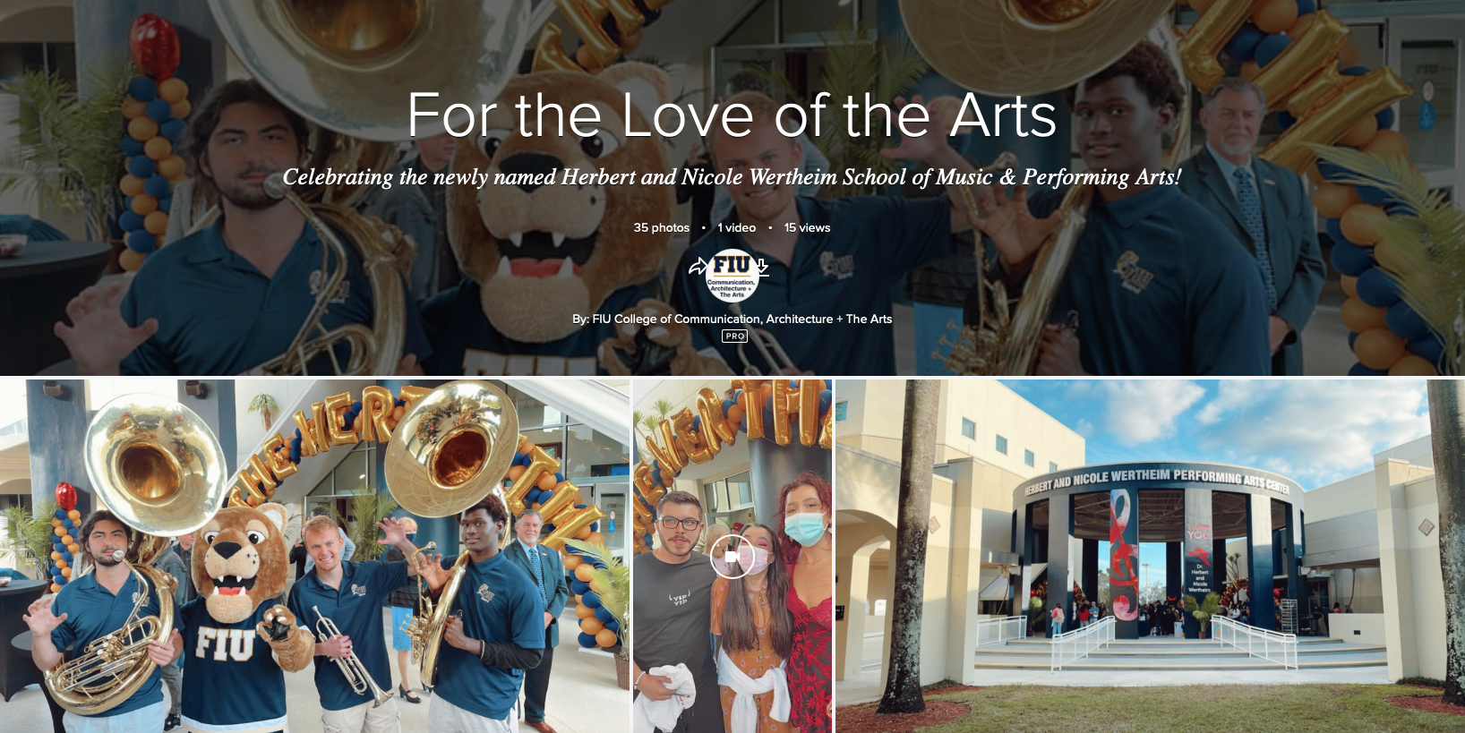 For the Love of the Arts Flickr Album Cover
