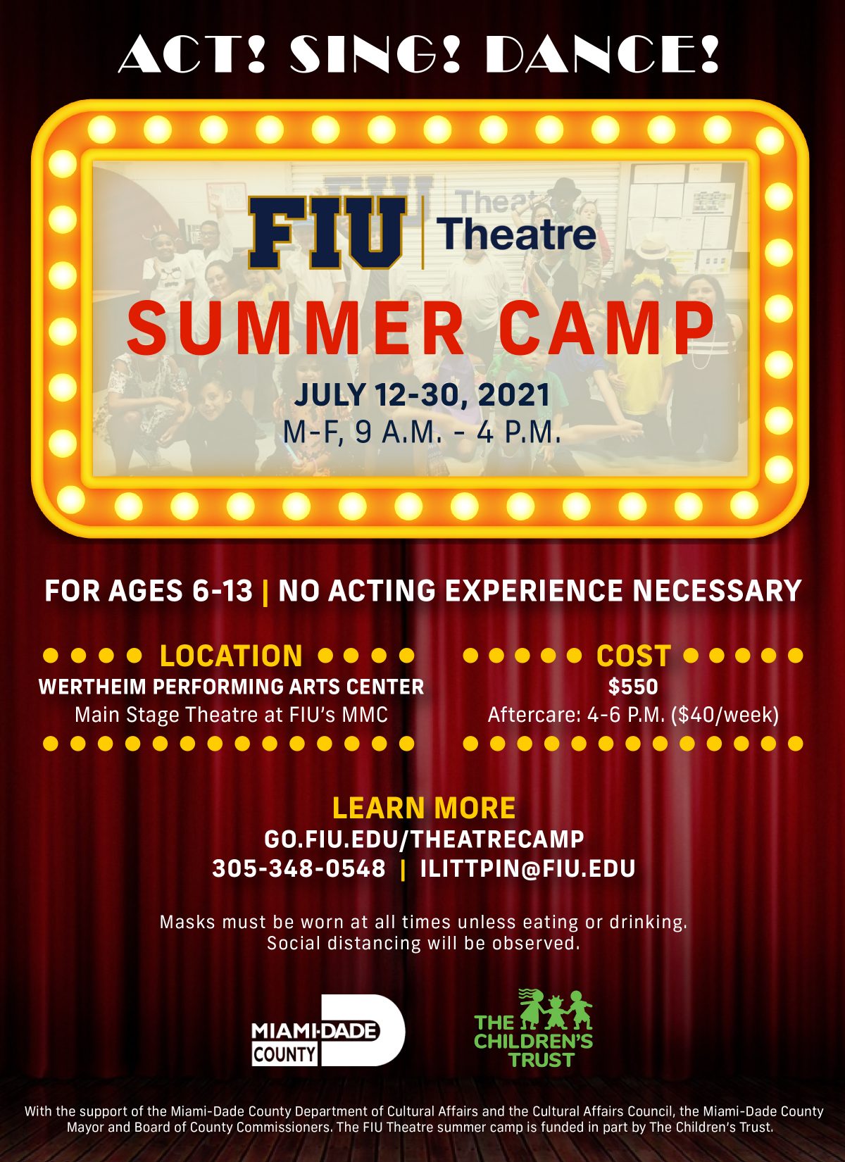 Summer Camp Department of Theatre