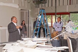 Tour of the Communication and Journalism Media Lab progress 2