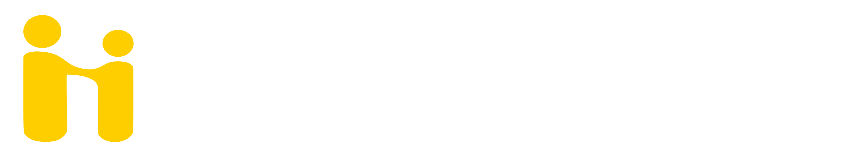 handshake logo white text