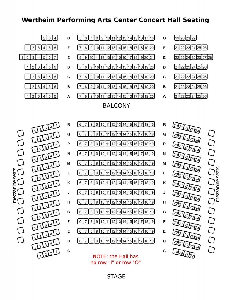 Coral Spring Center For The Arts Seating Chart